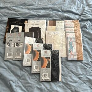 Panty hose, stockings, new old stock huge lot - made in Taiwan, Korea size S XS